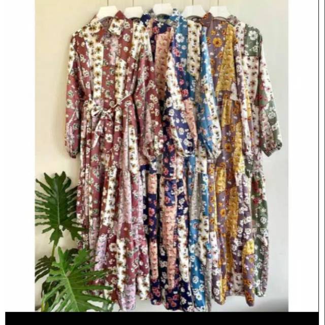 gamis Zara Maxi bkk dress bangkok bunga flower floral