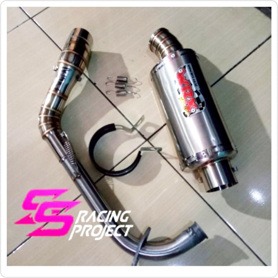 Knalpot racing beat-vario-scoopy-genio knalpot wrx oval motor matic knalpot berkualitas