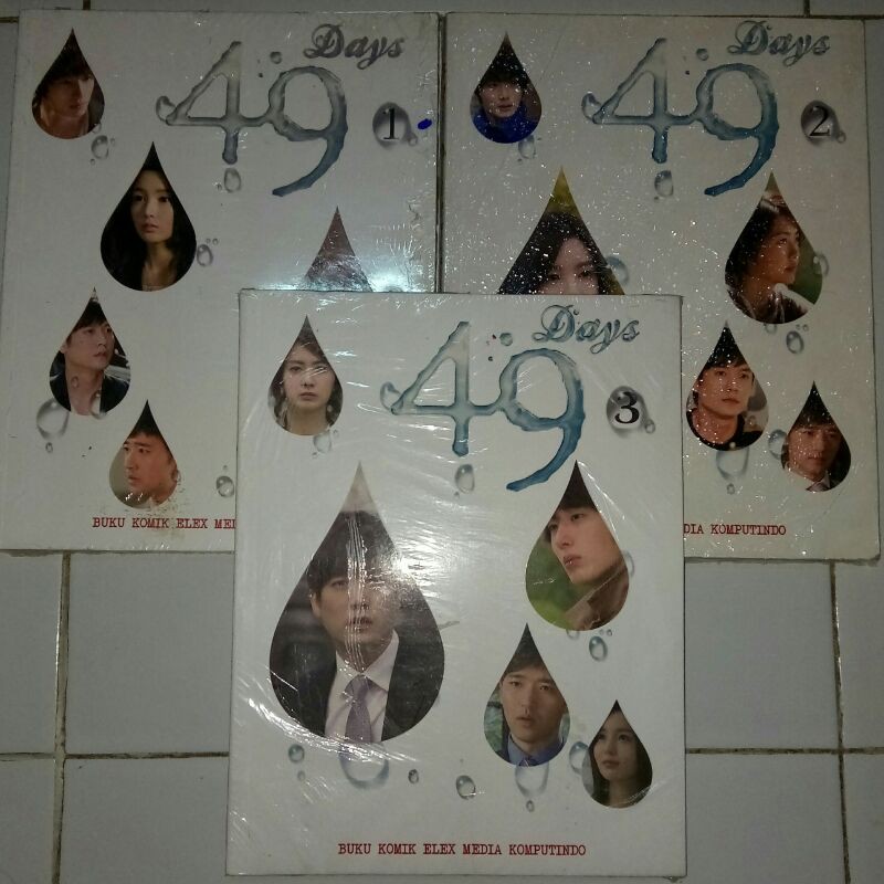 Buku Komik Drama Korea Uk. Besar Kertas Glossy Warna 49 Days 1-3 (3 Buku)