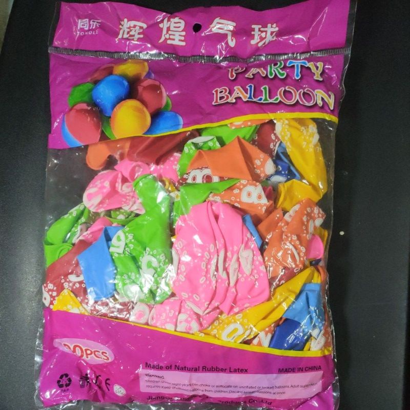 Balon Motif Tongle isi 100Pcs..