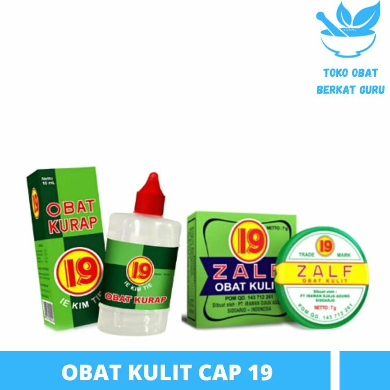 Obat Kurap Cap 19 / Salep 19 / 19 Cair / Zalf 19