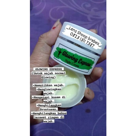 PAKET GLOWING EXPRESS & MALAM GLOWING EXPRESS ( NIGHT CREAM )