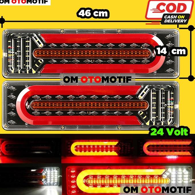 HYJ Lampu Variasi Stop Lamp LED Stoplamp Rem Belakang Truk Sein Running Truck Transformer Transfomer