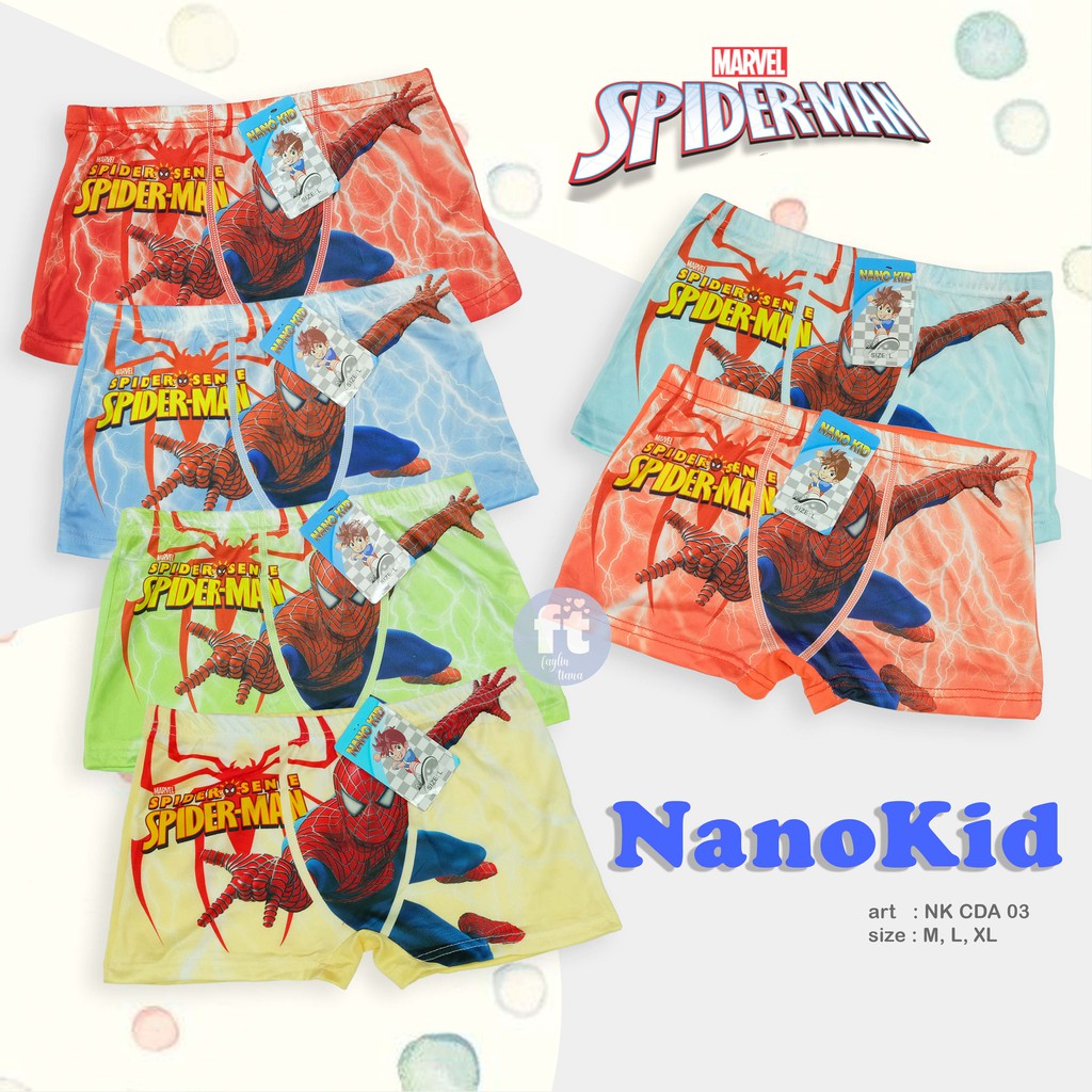 NANOKID | Boxer Anak Cowok / Celana Dalam Anak Segiempat / art NK CDA