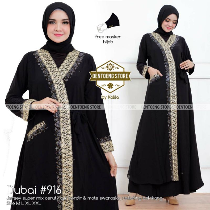 turkey abaya dubai 916 by oentong moveon megastore baju fashion ori solo