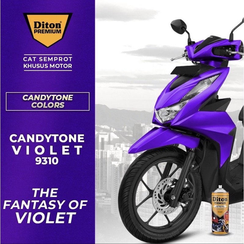 Pilok Pilox Phylox 9310 DITON PREMIUM Candy Tone Violet Ungu Transparan UNGU PERMEN