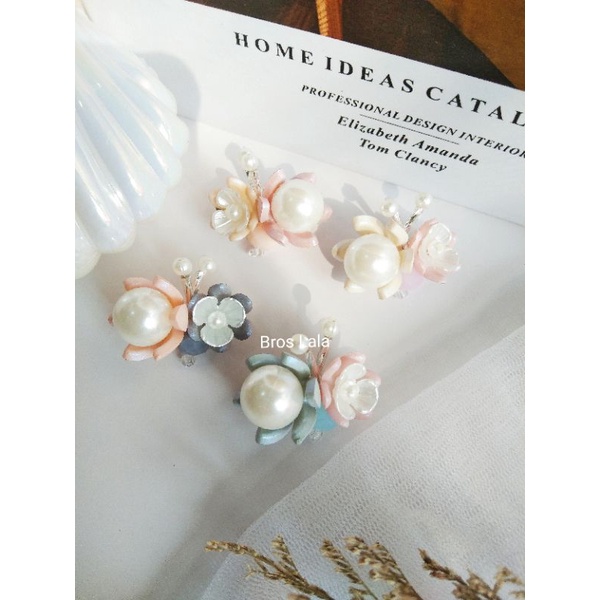 Lala Blooming Brooch Series Bros bunga pastel banyak model