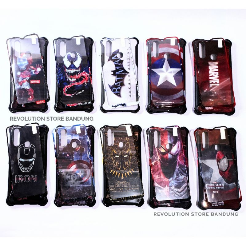 Silikon HP Vivo Y11 Y12 Y15 Y17 Y12i Motif Superhero Spiderman Iron Man Batman Venom Captain America