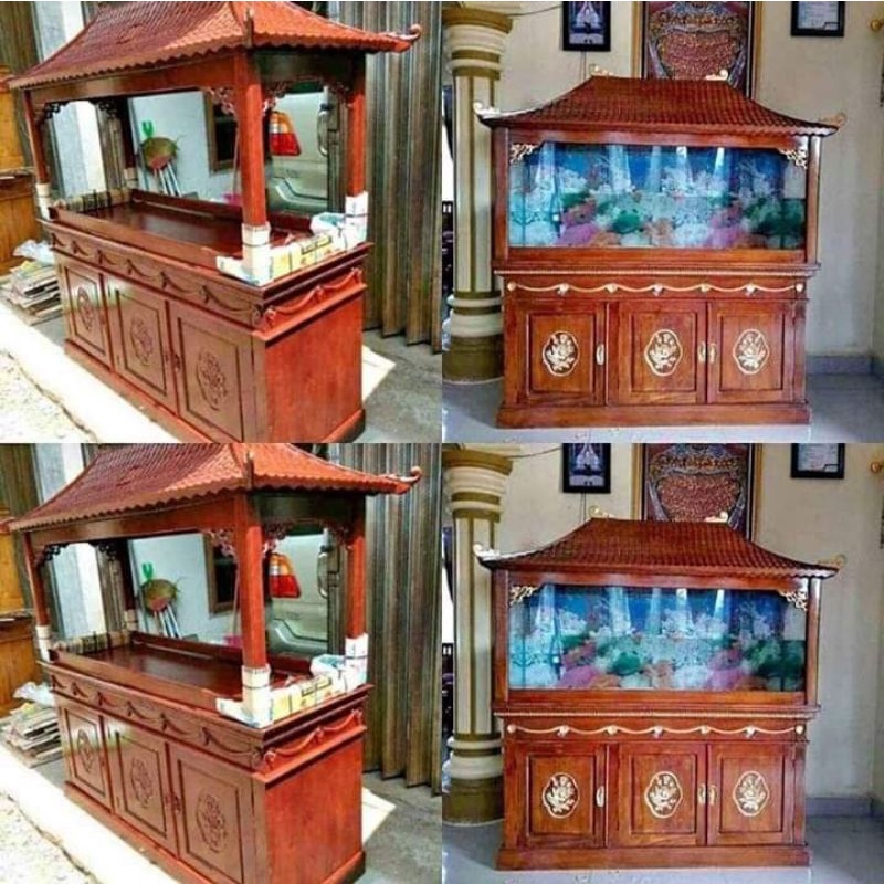 BUFET AQUARIUM FURNITURE JETI | BUFET AQUARIUM JATI JEPARA