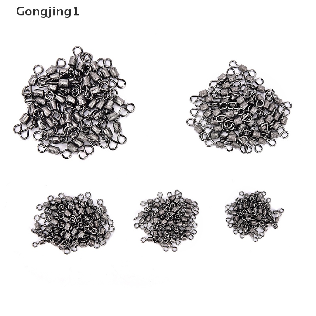 Gongjing1 50 Pcs knurling swivel Konektor Kail Pancing