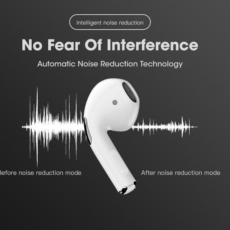 ↶ Pro 4 Earphone with Free Case Multifungsi Headset inPods Pro4 TWS Bluetooth 5.0 BT Handset せ