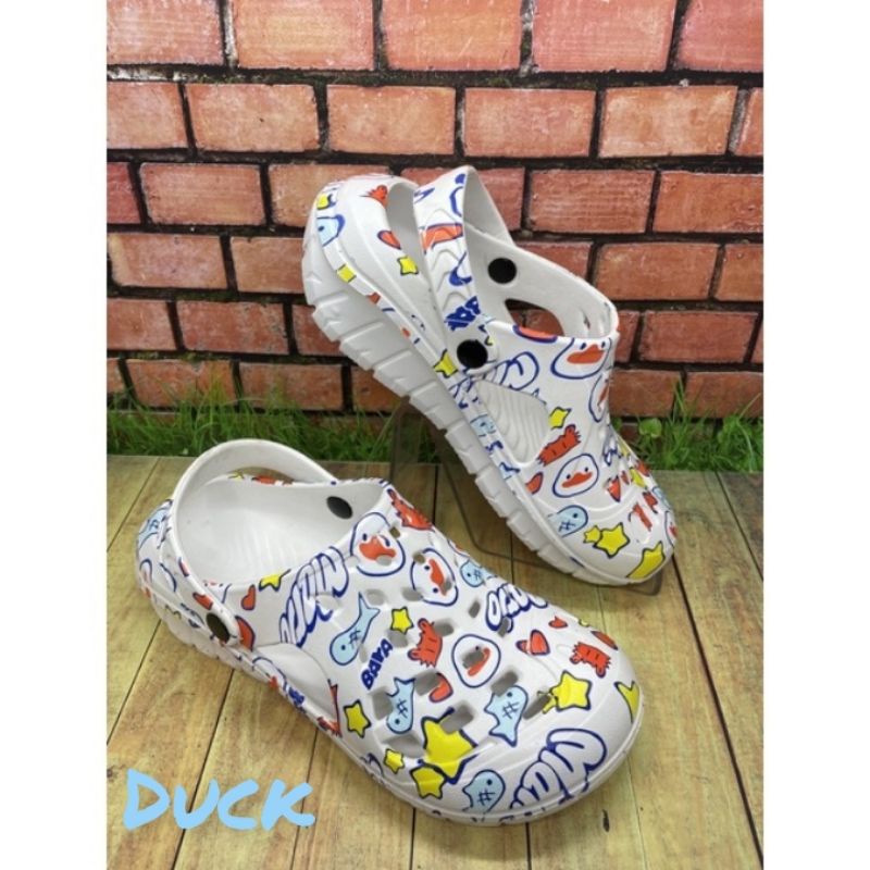 Sandal Baim Empuk Bahan Eva Stlye Motif Duck