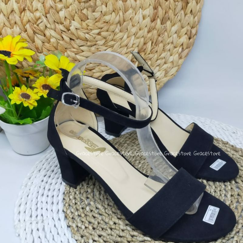 Sandal Wanita Hak Tahu 5cm dan 7cm Santai Resmi Model Simple dan Cantik Pd274