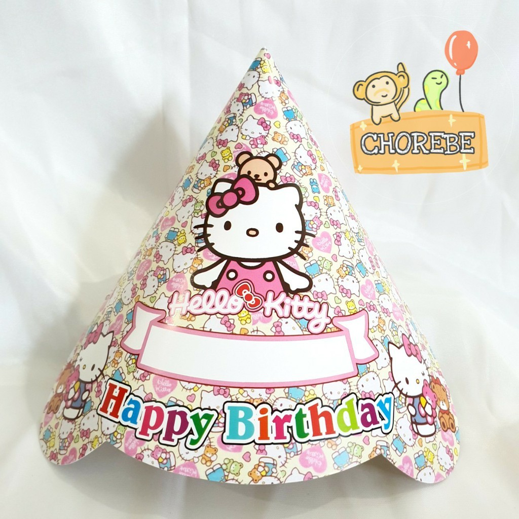 Topi Ulang Tahun / Pesta Anak Hello Kitty