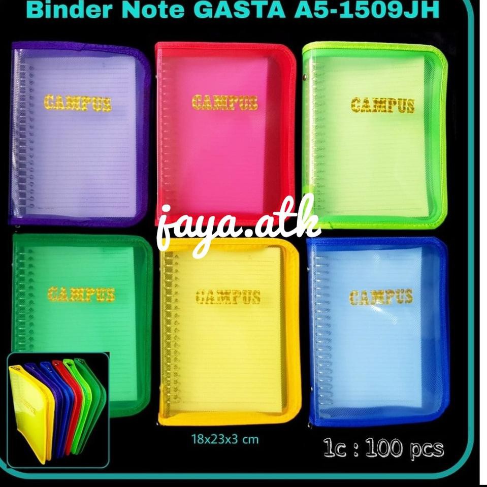 

JuAlan's BINDER NOTE A5 BINDER ZIPPER A5 MAP BINDER NOTE A5 SLETING 20 RING LOOSE LEAF BINDER A5 MUL