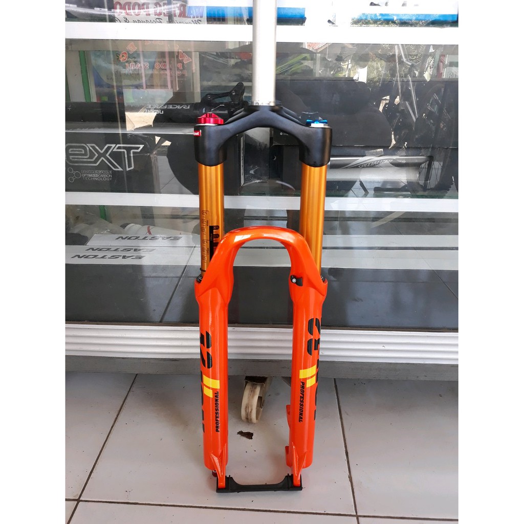 SALE Fork ION UD32 27.5 Air Rebound Lockout T140 Orange - fork angin