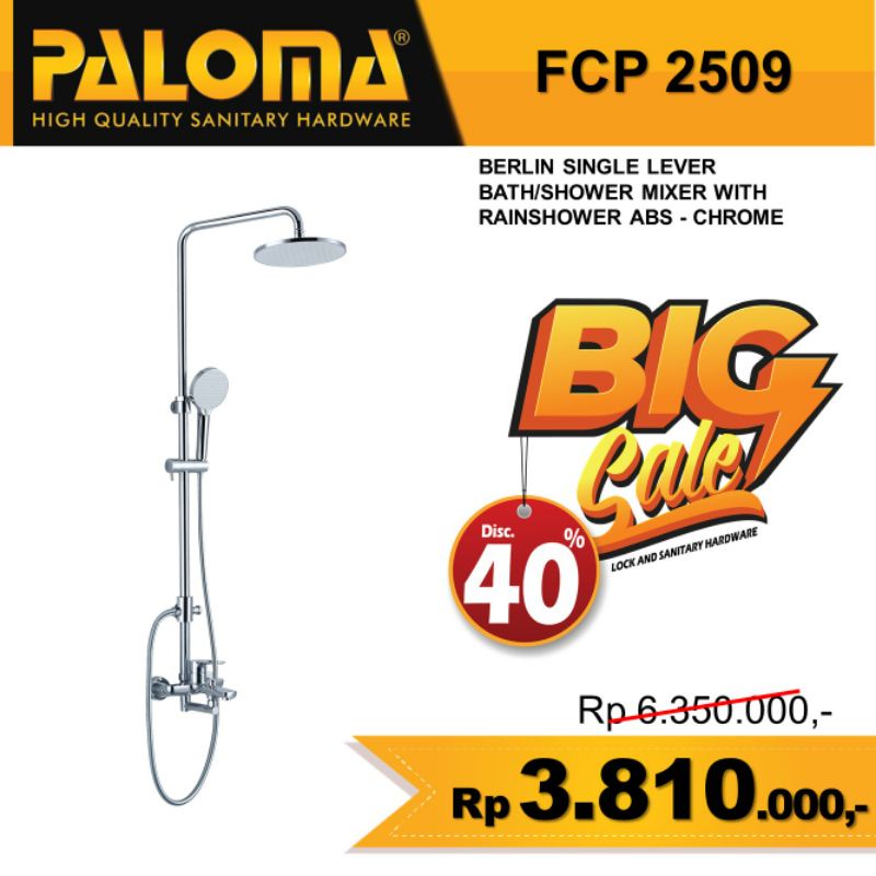 FCP 2509 PALOMA Shower Tiang Set Panas Dingin