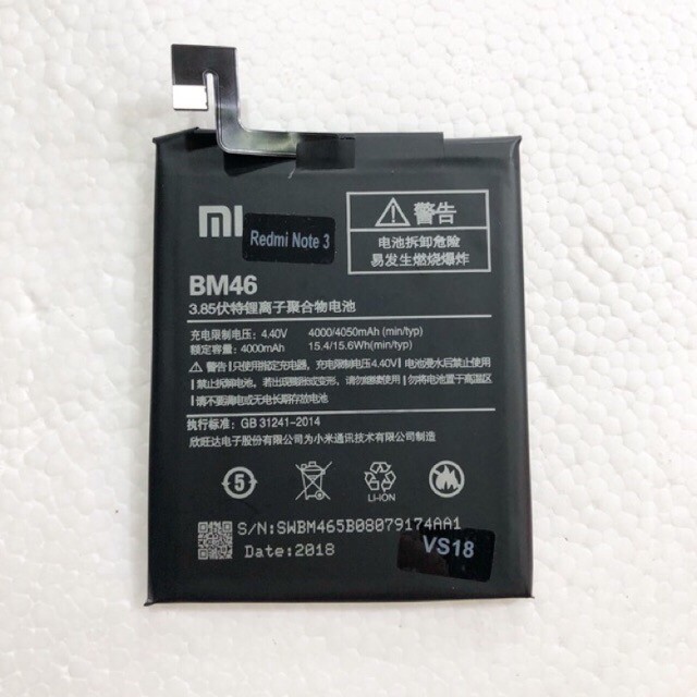 Battery Baterai Batre Handphone Xiaomi Redmi Note 3/BM 46/BM46/ BM-46