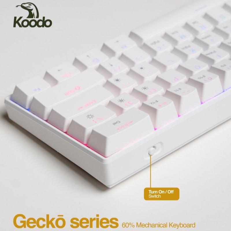 Koodo Gecko Mechanical Keyboard 60% - Blue Switch