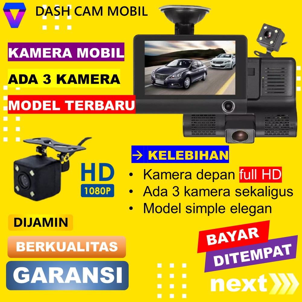 Jual KAMERA MOBIL DEPAN BELAKANG DASHCAM DASH CAM MOBIL CAMERA CAR CCTV ...