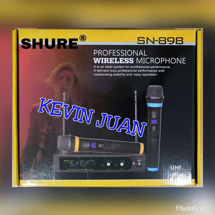 Shure Mic Wireless Shure SN 898 Handheld Digital Display -