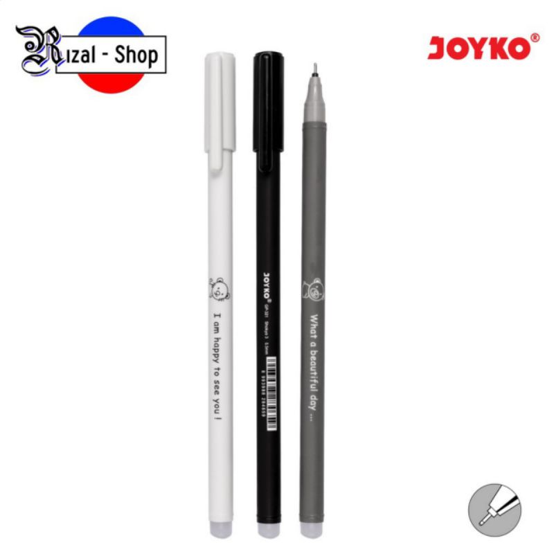 

Erasable Gel Pen Joyko Shokyo 3 GP-321 Pulpen Bisa Dihapus