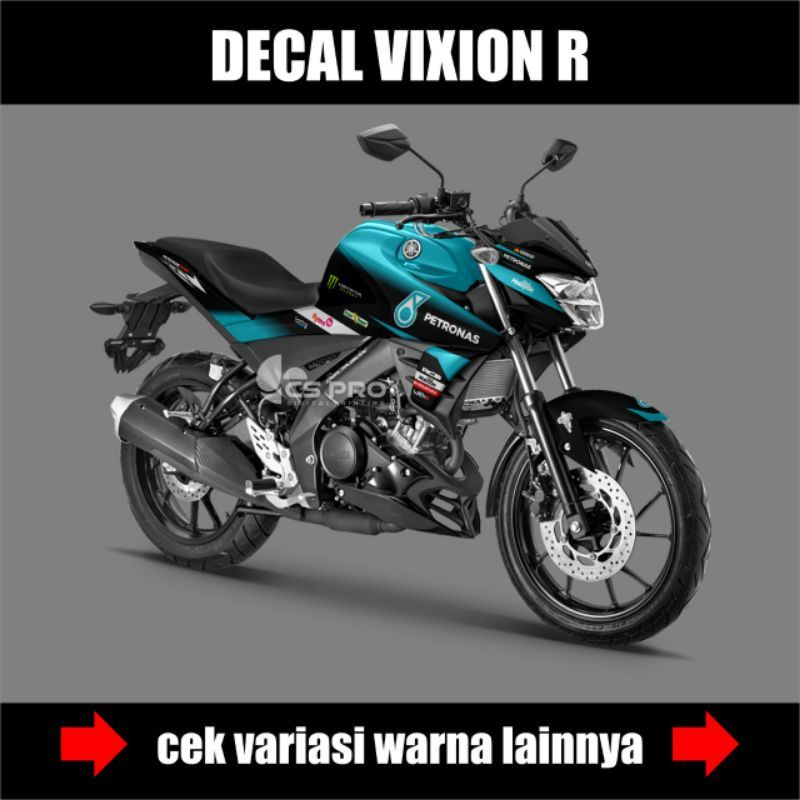 Decal Striping Yamaha Vixion R Fullbody Stiker Variasi Motif Petronas