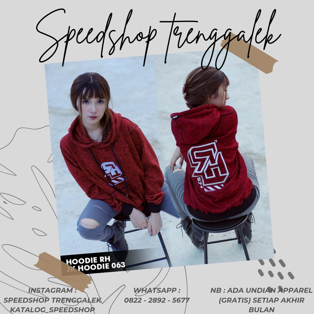 [PROMO BELI 2 ONGKIR 1 BISA COD] JAKET HOODIE RH57 ORIGINAL JKHD 063 HOODIE RACING HELL PRIA WANITA 