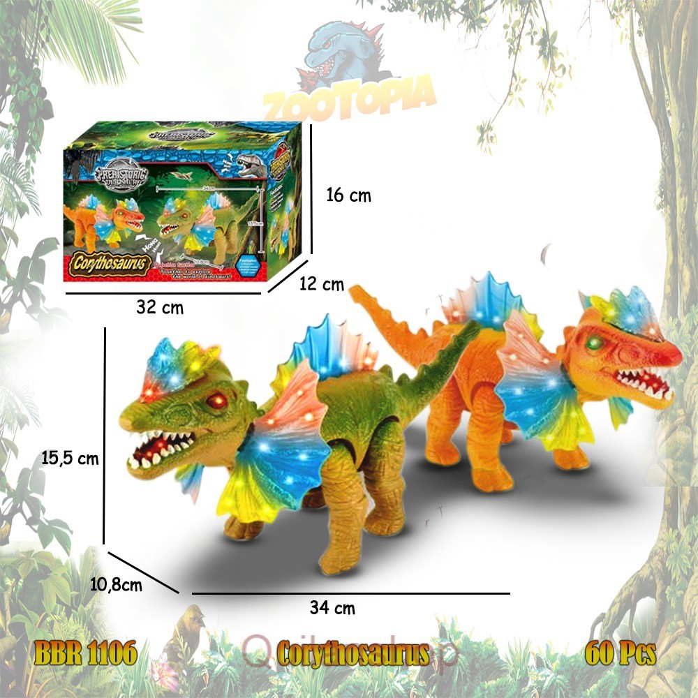 MAINAN ANAK LAKI LAKI  DINOSAURUS CORYTHOSAURUS DINO HEWAN BINATANG  ZOOTOPIA
