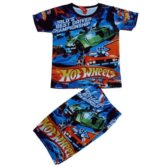 BAJU KAOS ANAK MOBIL HOT WHEELS