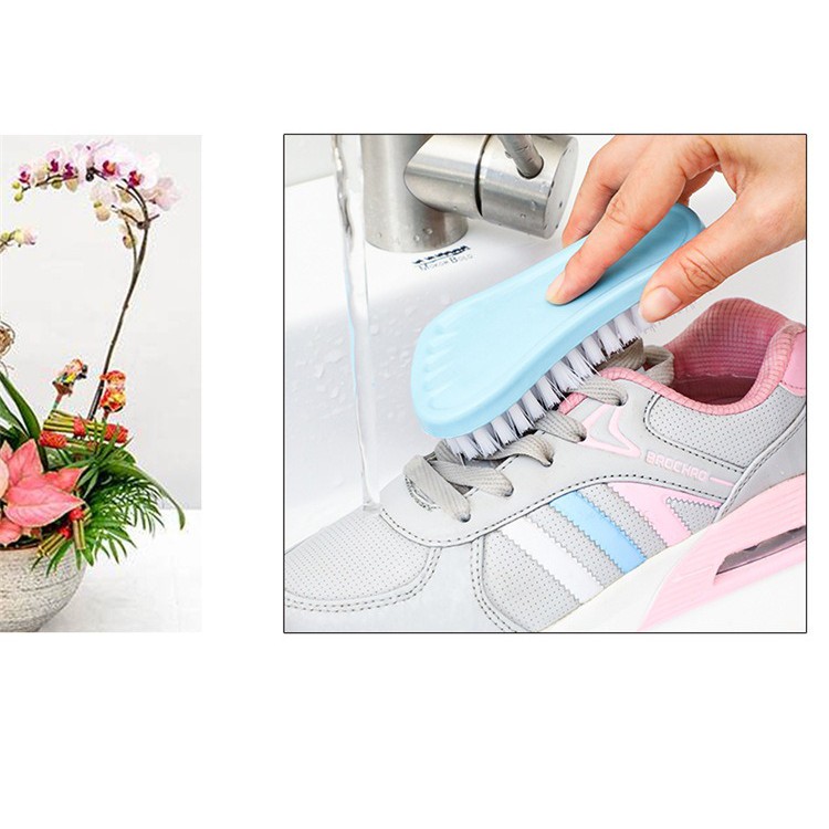 Sikat Brush Pembersih Sepatu Sandal Multifungsi Bentuk Kaki Unik Banyak Warna