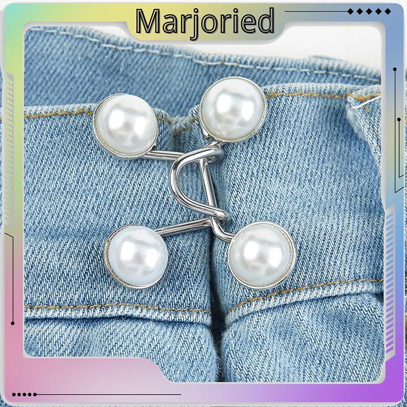 Kancing Jeans Mutiara Adjustable Kancing Pengait Celana Kait Pengecil Lingkar Pinggang Celana Jeans Model Bisa Dilepas-MJD