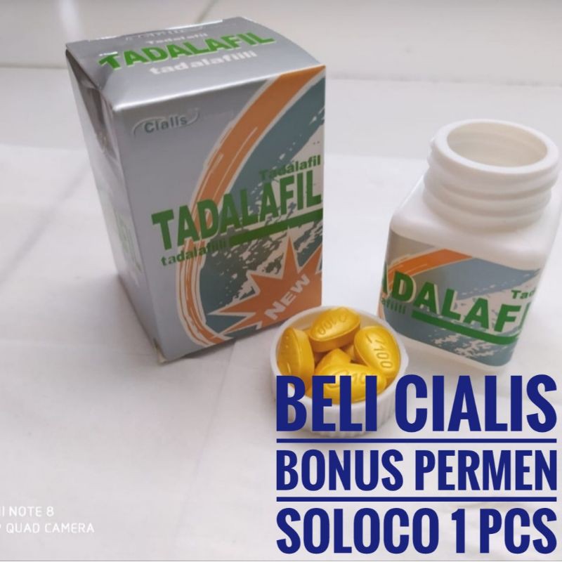 BONUS PERMEN SOLOCO CIALIS-100mg-TADALAFIL ASLI ORIGINAL OBAT HERBAL KUAT PRIA TAHAN LAMA ⭐