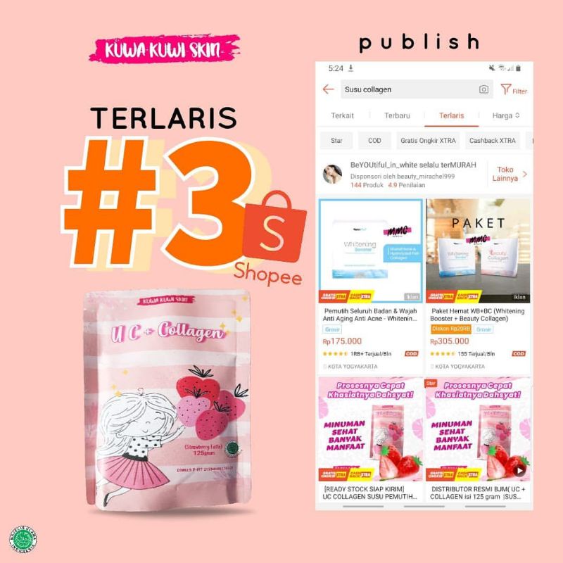 Susu Pemutih Kuwa Kuwi Skin