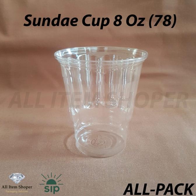 """] Sundae Cup 8 Oz / Ice Cream Cup @50 Pcs PET SIP 78