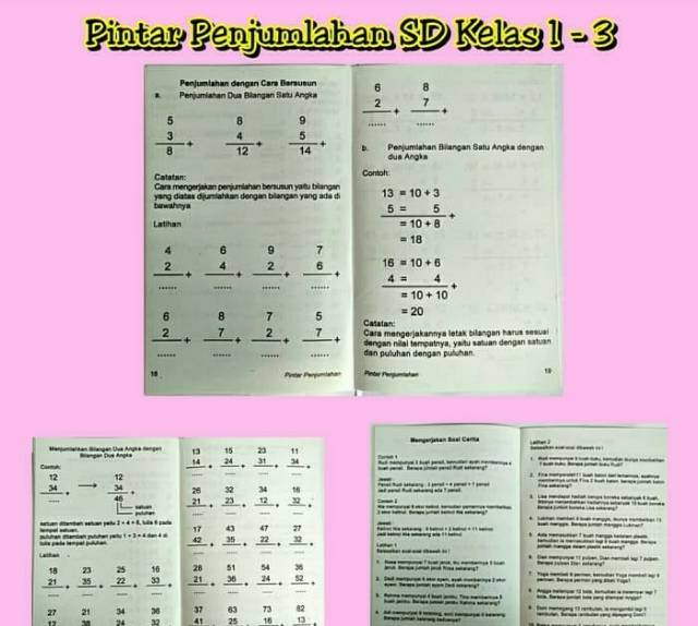 Buku Anak Sd Pintar Berhitung Kelas 1 3 Shopee Indonesia