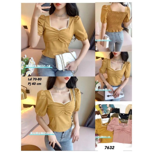 atasan katun import 7632