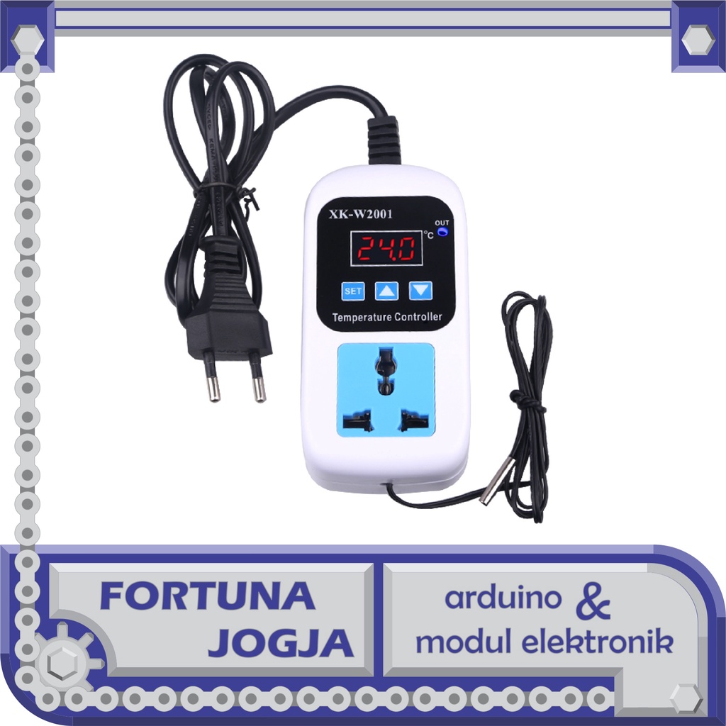 Thermostat Digital XK-W2001 Output Stop Kontak Alat Pengontrol Suhu