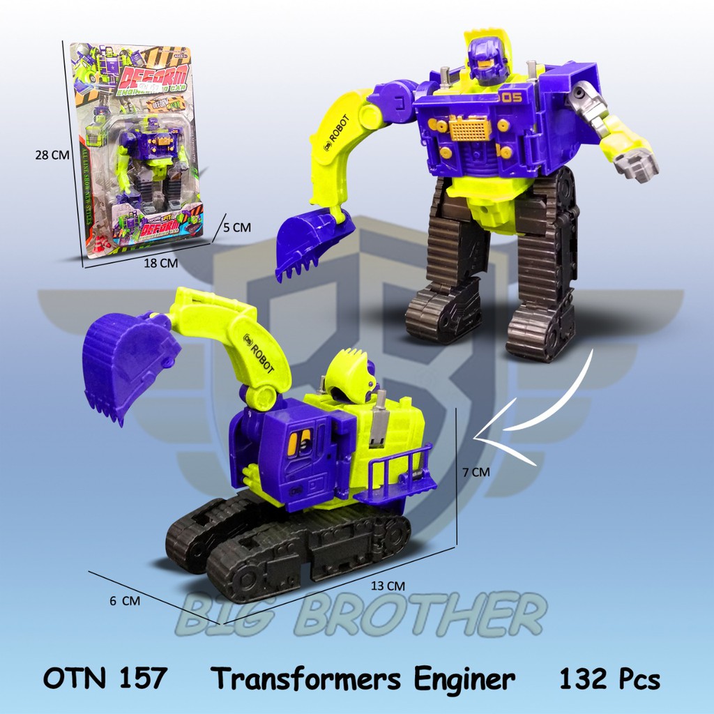 PROMO OTN156 SMA-HF8833AB OTN198 TD-666-1AB Robot Transformer Dump Truk Truck Excavator Beko Mobil Keruk