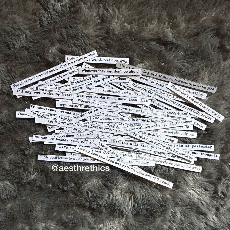 

10pcs Word Pharse Sticker Journaling Aethetics * Stiker Jurnaling * Quotes Stiker *
