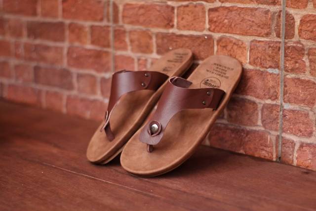 SANDAL KULIT PRIA CEVANY CLOVER BLACK BROWN TAN KULIT SAPI ASLI ORIGINAL HANDMADE