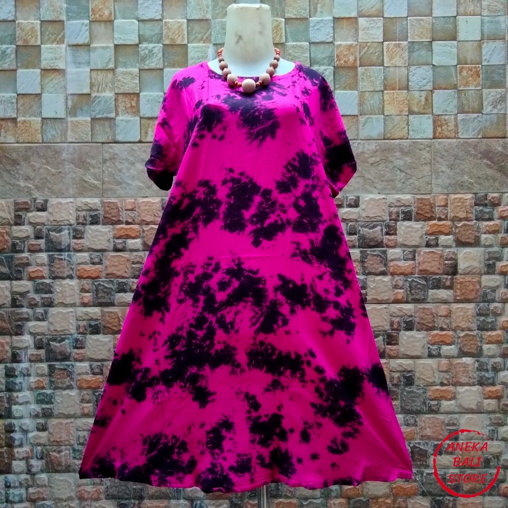 Daster payung tie dye Bali murah Uk-XL, Baju tidur, daster vega mega, pakaian Wanita, tye die casual, tie die, tye dye-Foto 10