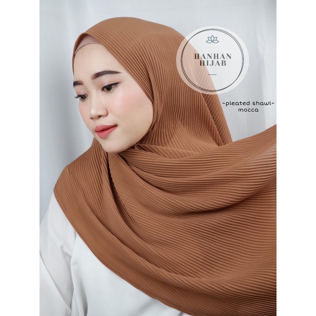 PASHMINA FULL PLISKET (TANPA LIPATAN)