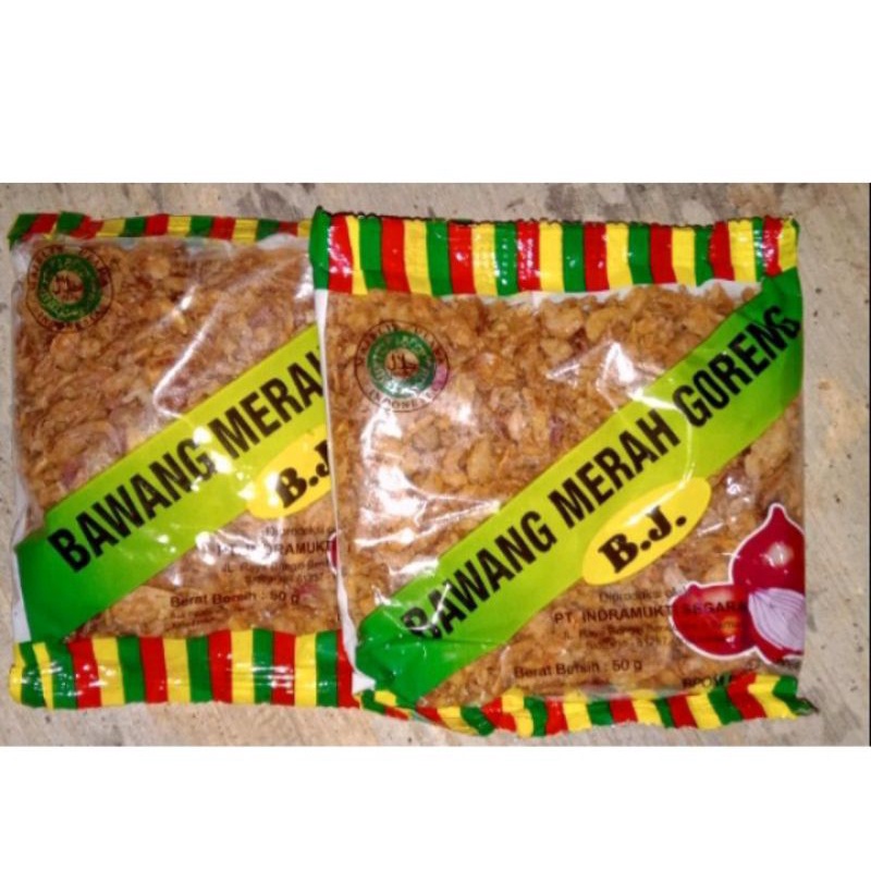 

Bawang Merah Goreng B.J 50 gram.