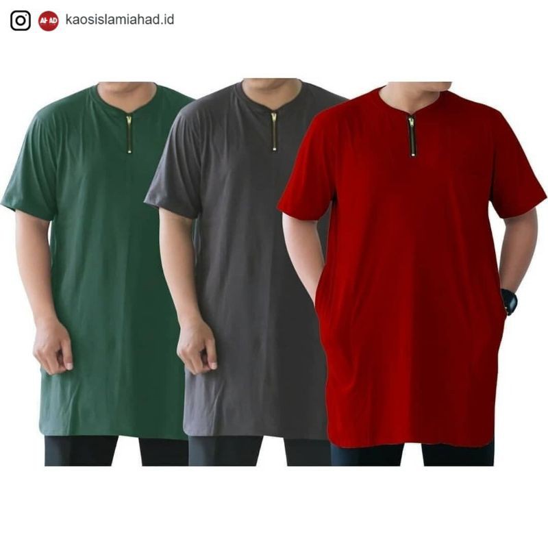 Kaos Gamis Ahad Zipper