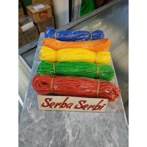 

(3MM WARNA TALI NYLON) Tali serbaguna 3mmx20mtr
