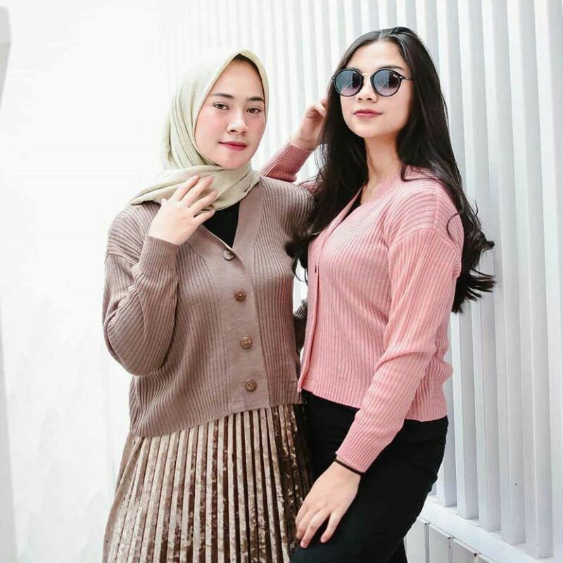 Cardigan Wanita Strada Cardy Rajut | Kardigan Terlaris | Cardigan Rajut