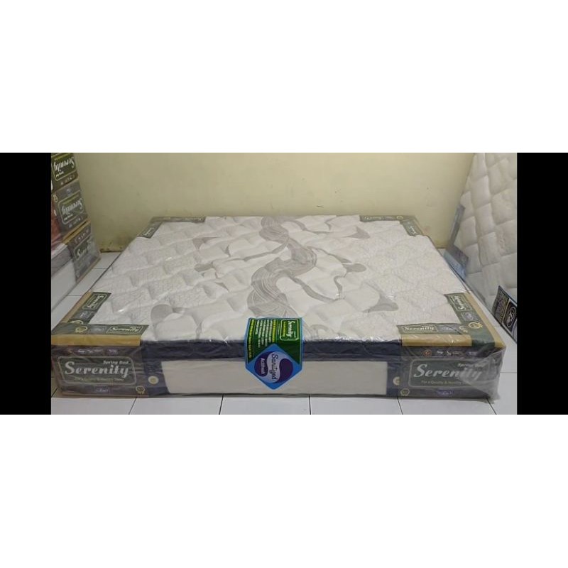 Promo Set Elite impressa pocket latex Divan Laci Sandaran 160x200 spring bed Serenity Surabaya sekit