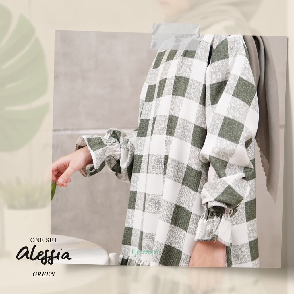 Greenism Alessia Baju Setelan Anak Perempuan Rayon Quality premium - One set Anak Perempuan Baju Tidur