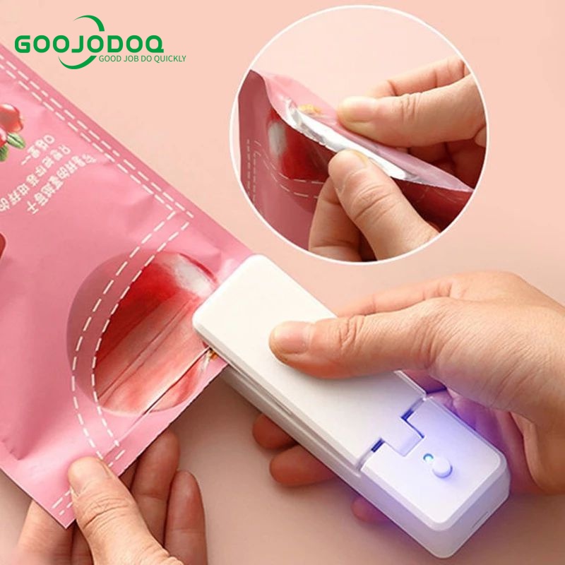 Snack Sealer Rechargeable / Rechargeable Hand Sealer Mini / Alat Penyegel plastik snack bungkusan makanan